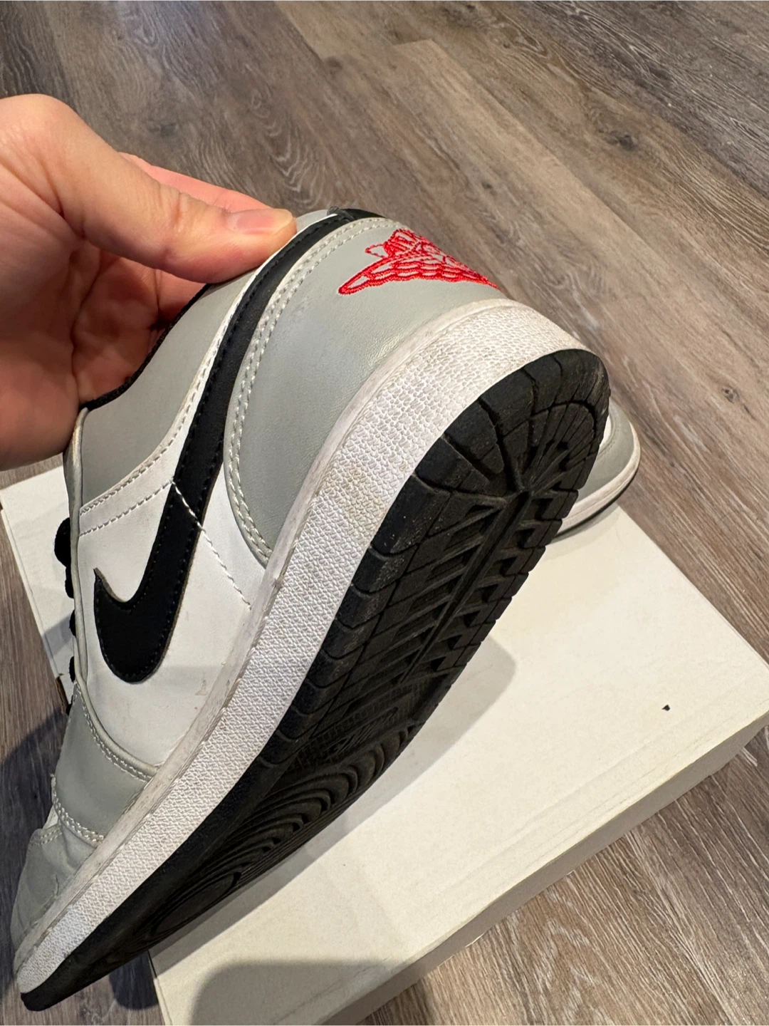 Air Jordan 1 Low light smoke grey US 8 - photo 5