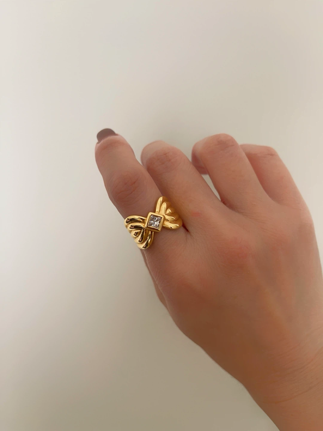 Vintage Art Deco Gold Plated Ring
