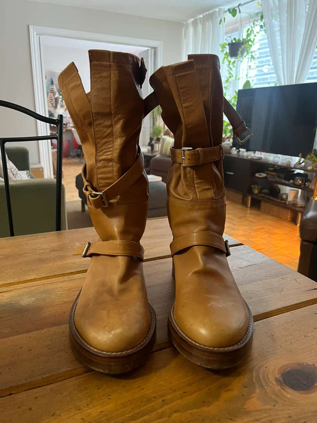 Vintage Leather Riding Boots (7.5-8), Ann  Demeulemeester