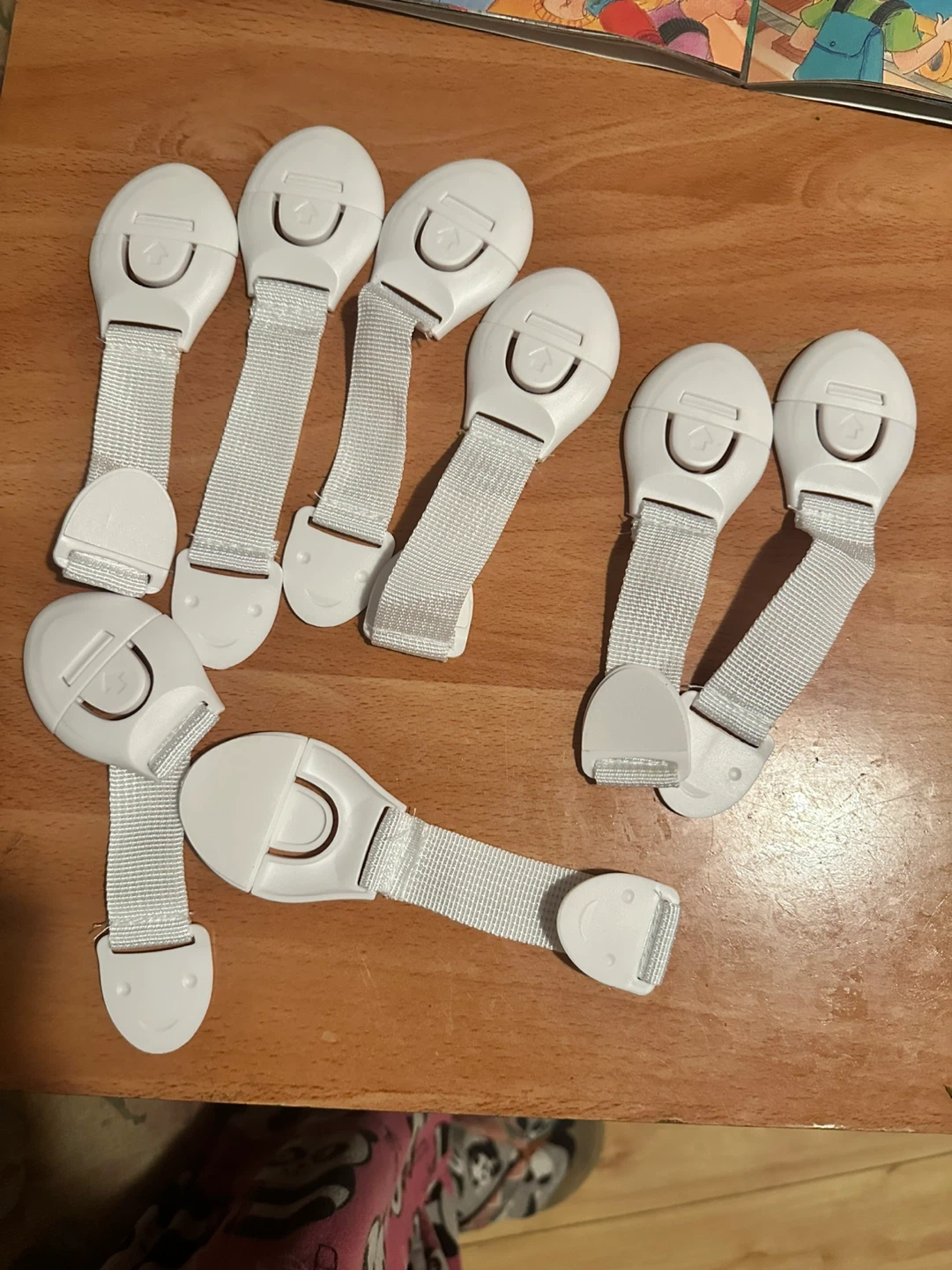 White Child Safety Locks (Set of 8)