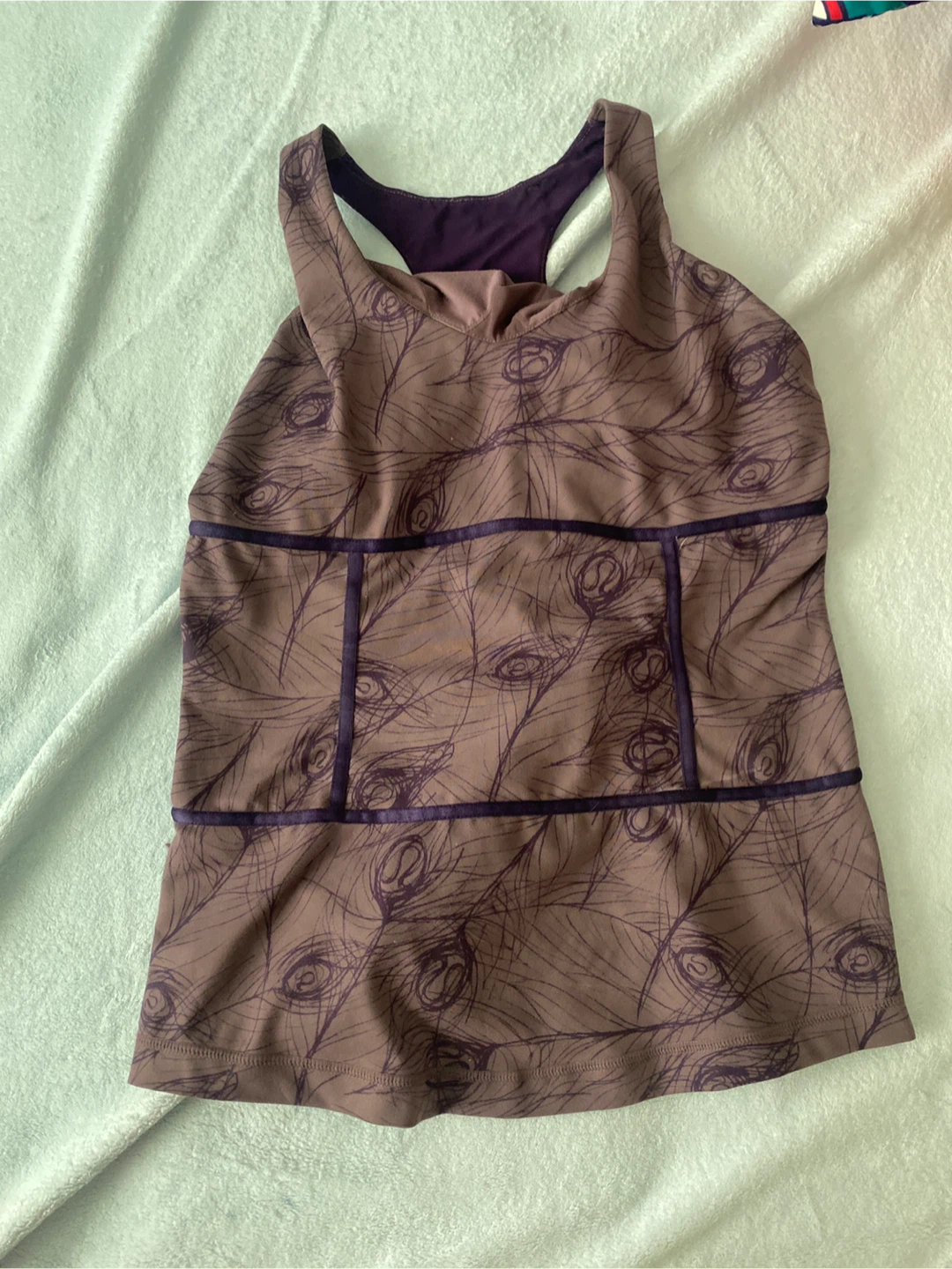 Lululemon Tank Top with Feather Print