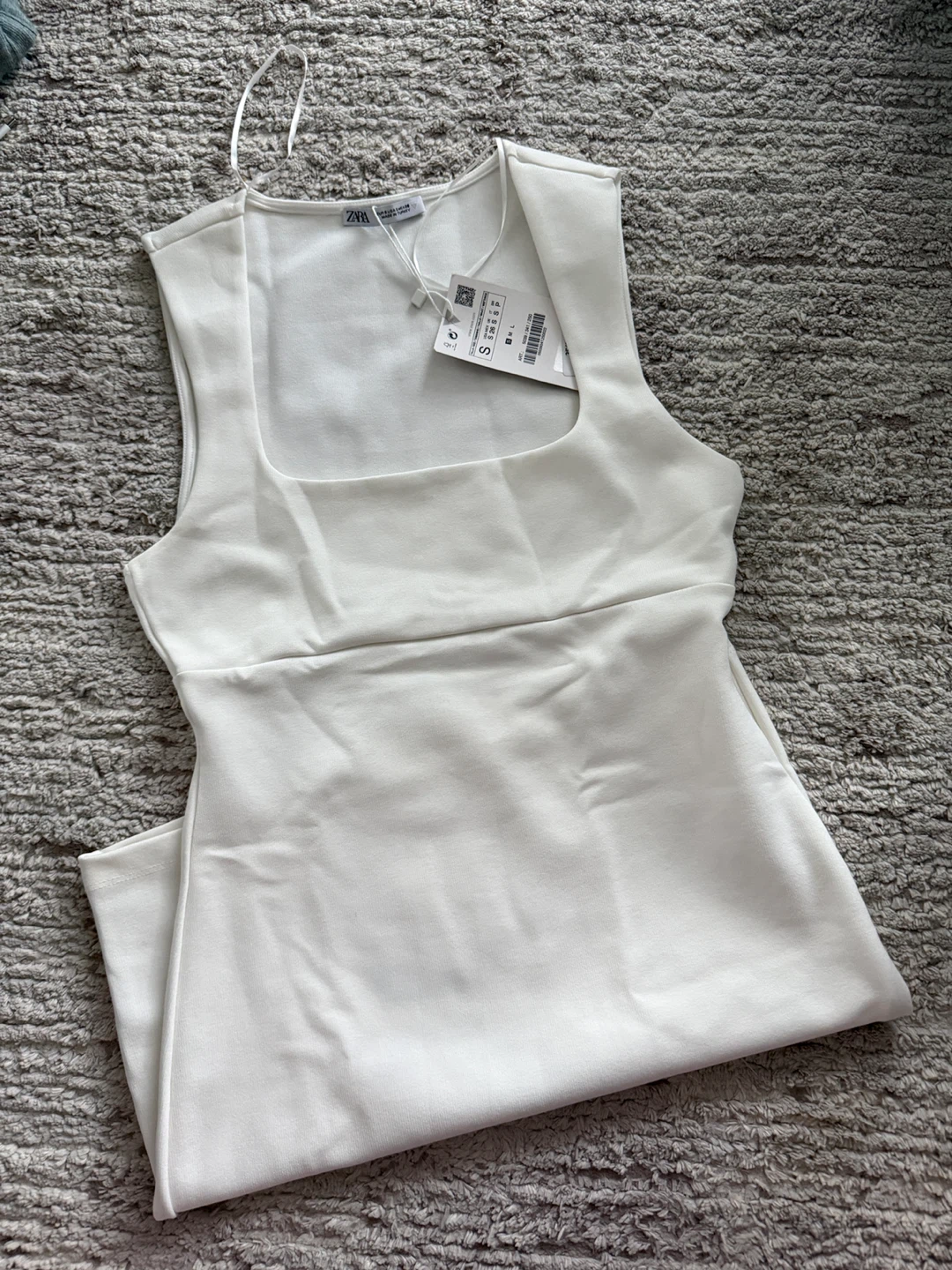 Zara White Mini Dress - Size S - photo 3
