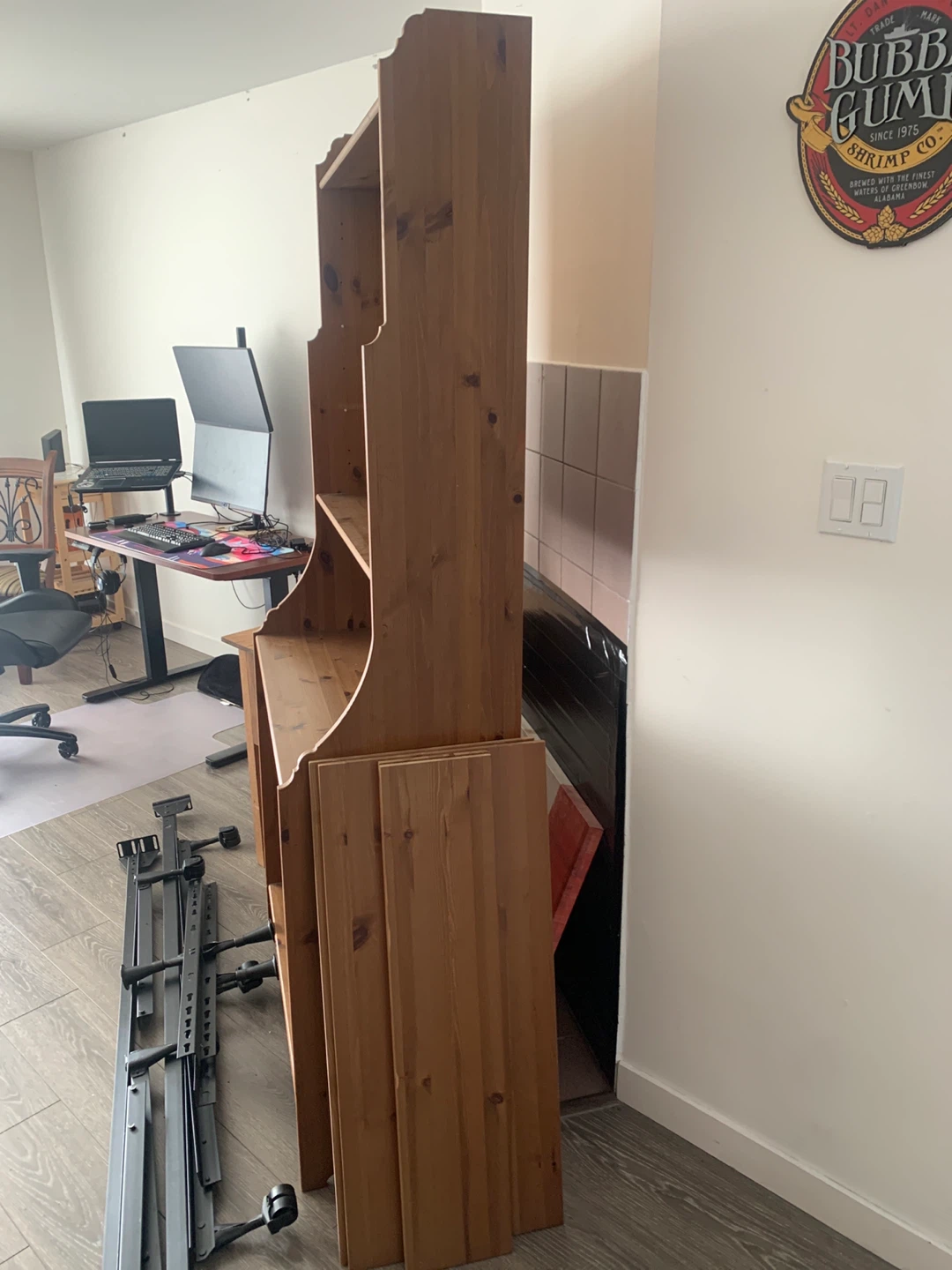 Wooden Shelf Unit - photo 2