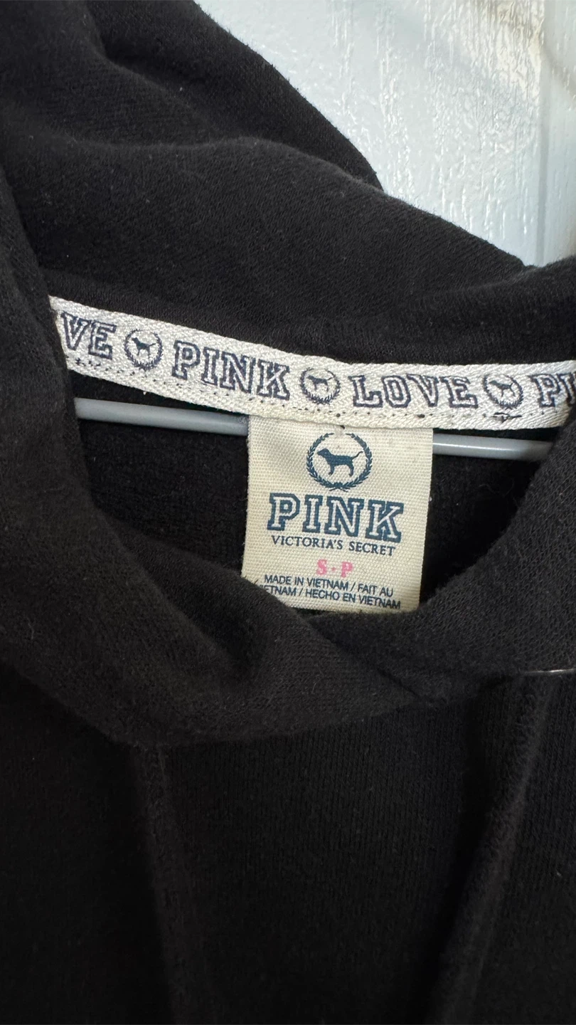 Victoria's Secret PINK Black Hoodie - Size S - photo 3