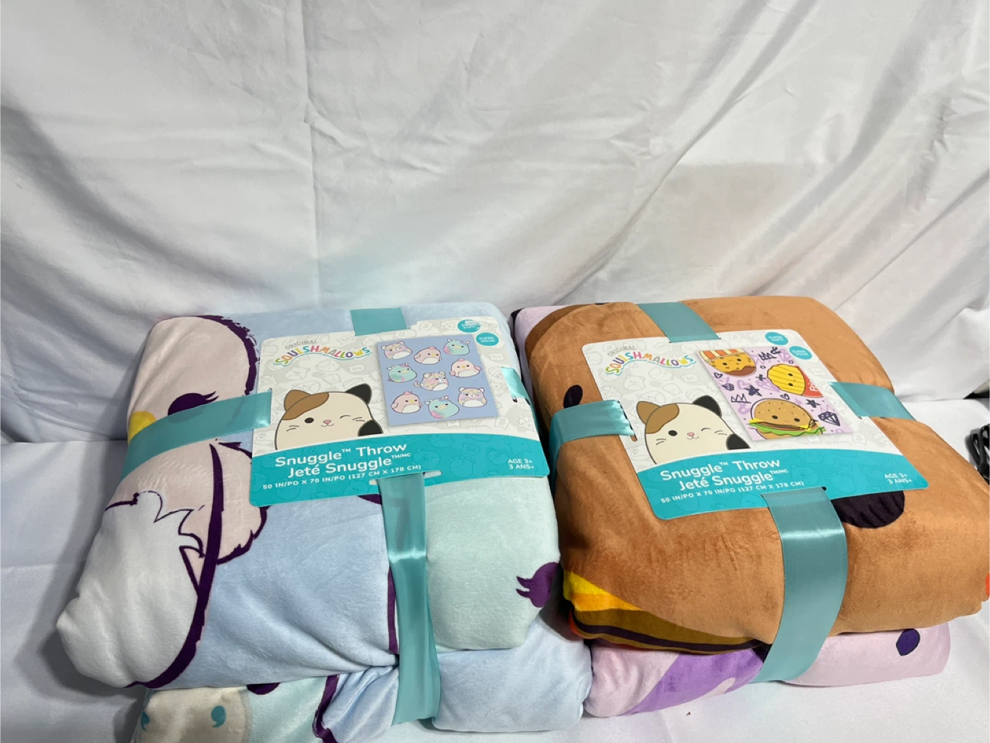 Squishmallows Snuggle Throw Jeté Snuggle - New