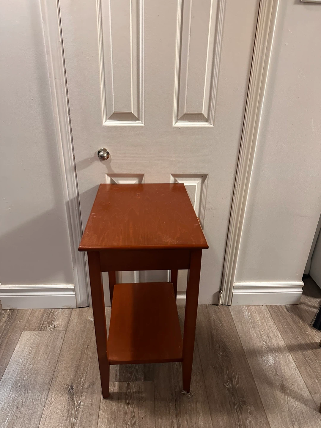 Wooden Side Table with Drawer - photo 3