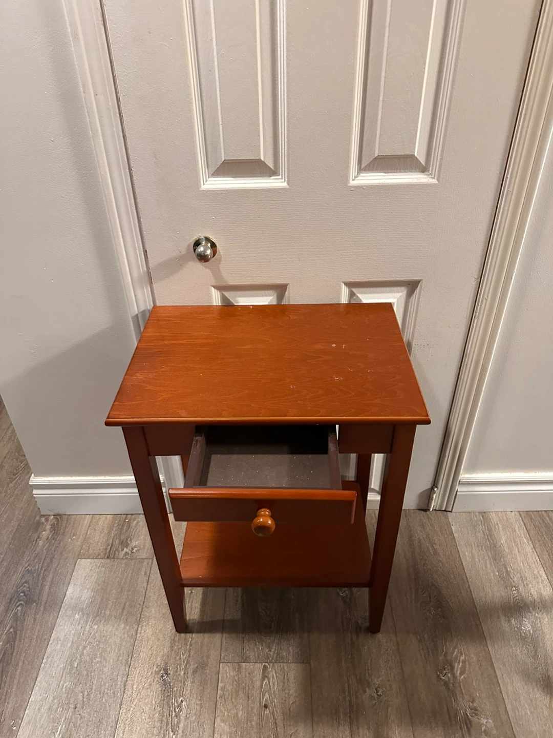 Wooden Side Table with Drawer - photo 2
