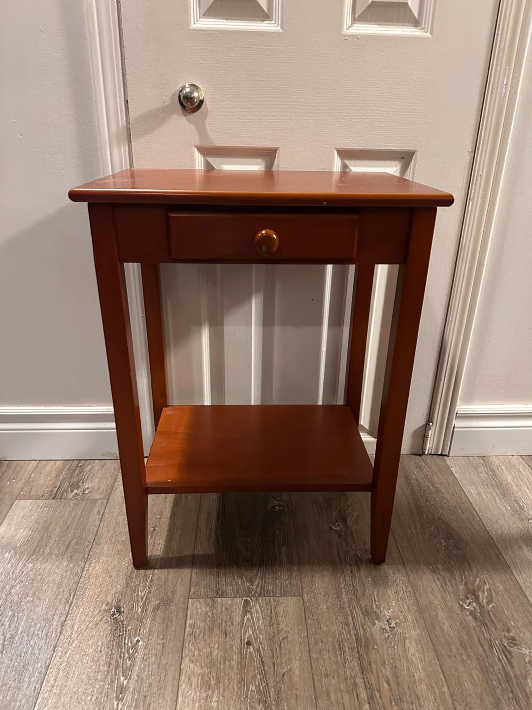 Wooden Side Table with Drawer