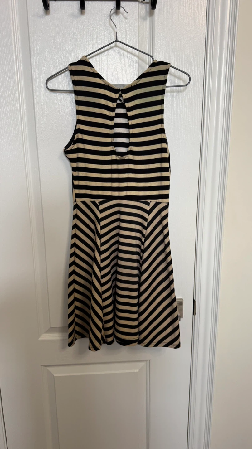 Striped Sleeveless Dress - Size Medium - photo 2