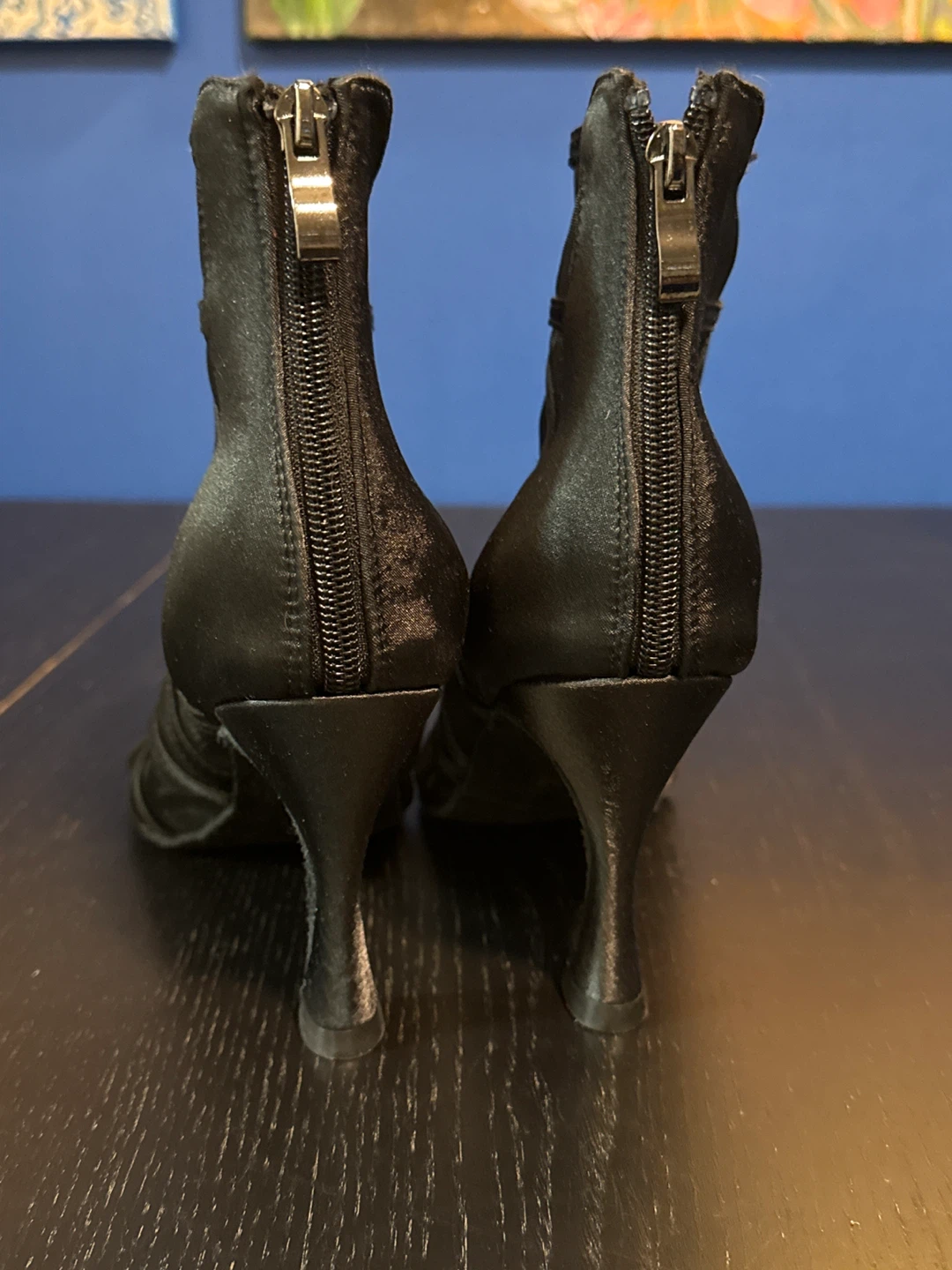 Black Ballroom Dance Shoes - Size 8 - photo 3
