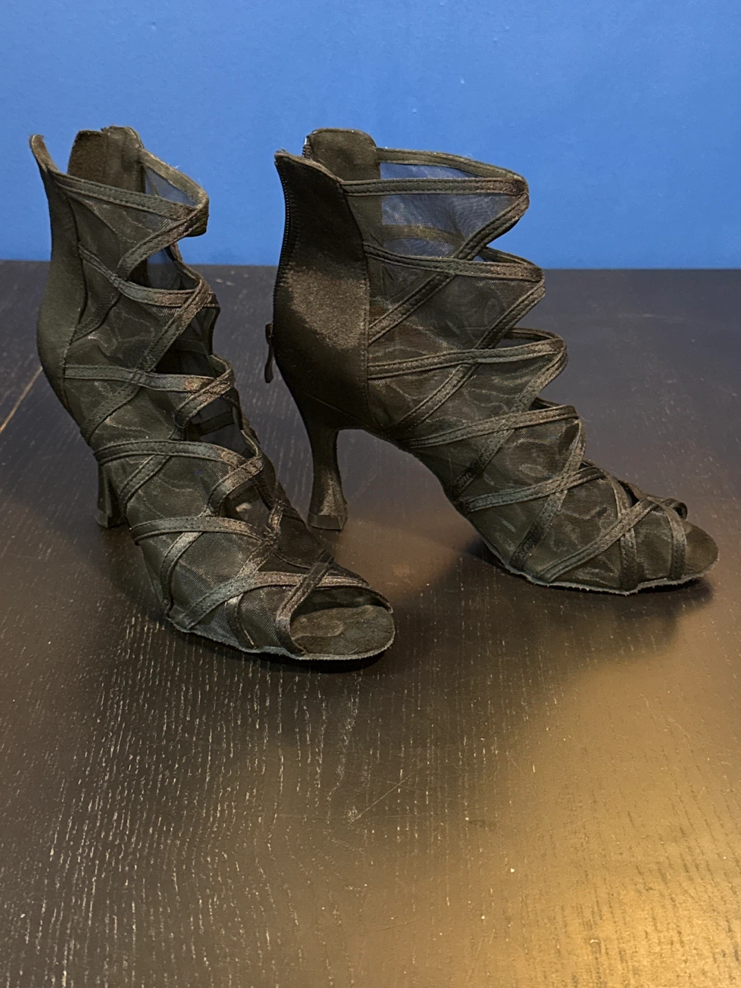 Black Ballroom Dance Shoes - Size 8
