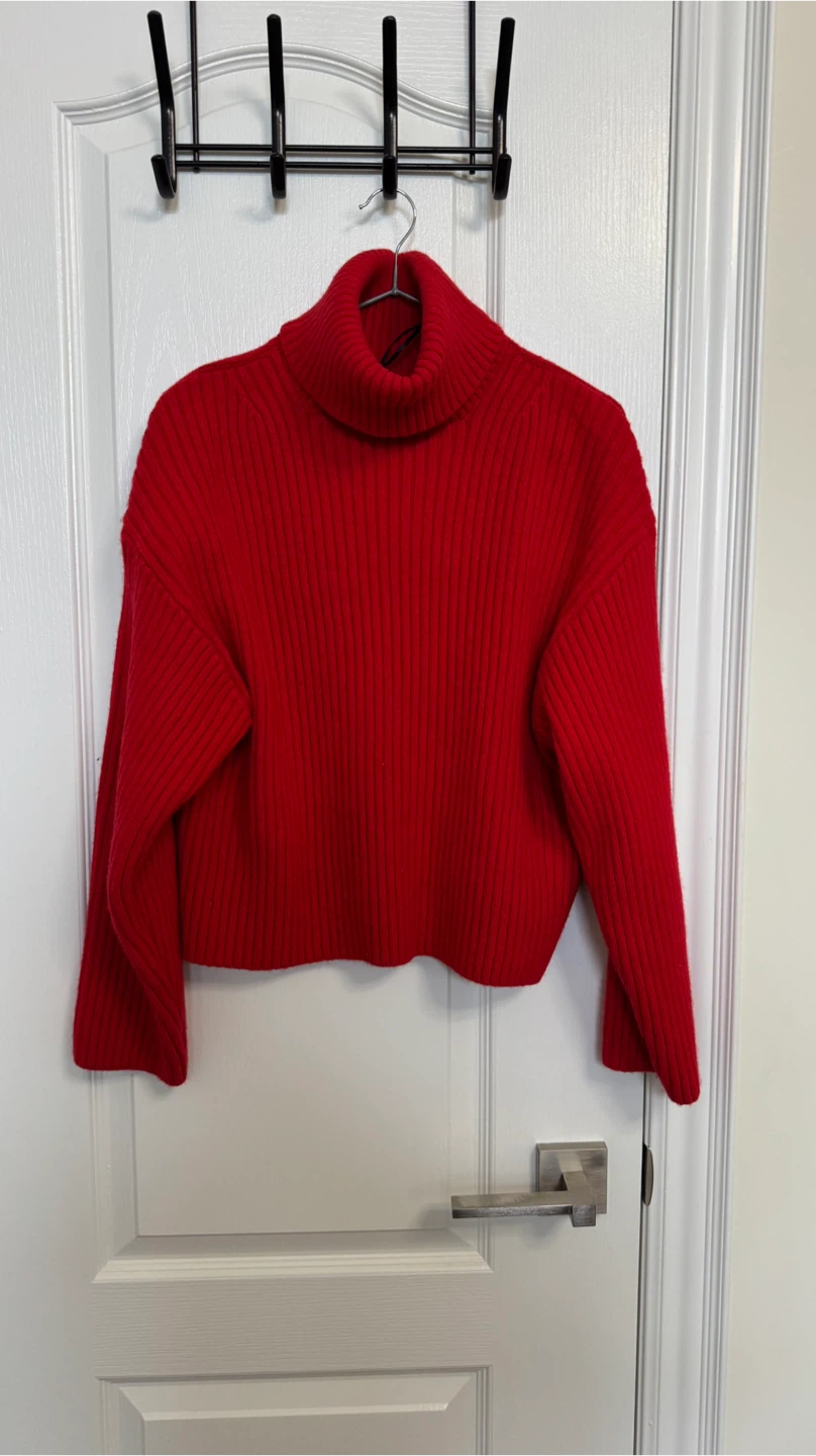 H&M Red Turtleneck Sweater - Size Small