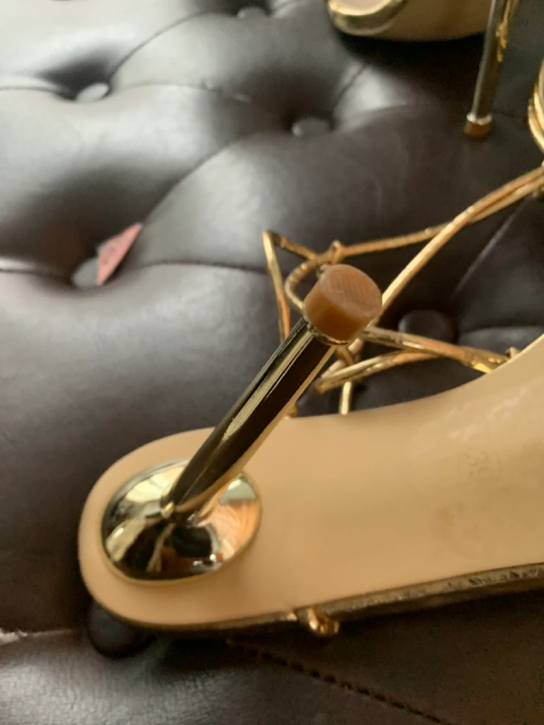 Gold Strappy Heels - photo 4