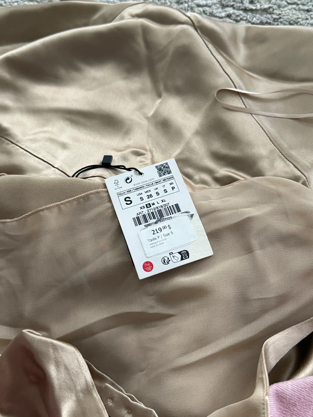 Zara Very Embellished Gold Gown - Size S - photo 2