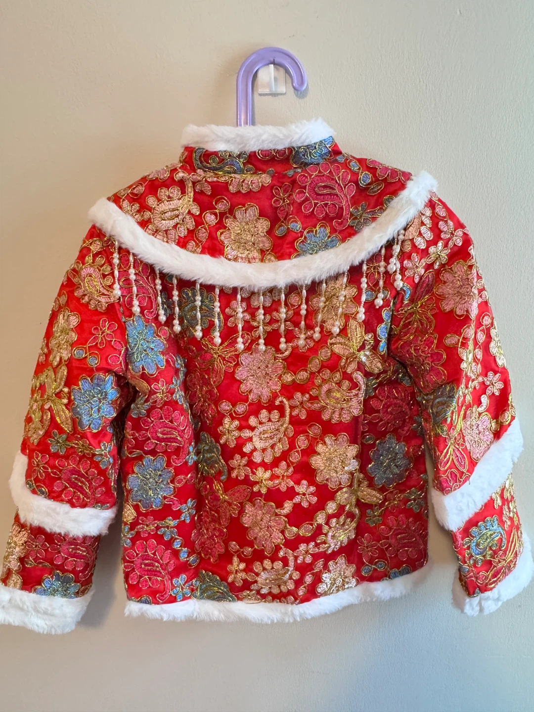 Red Chinese New Year Jacket Toddler size 6-7T - photo 2