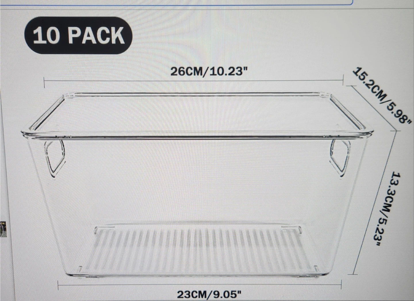 Clear Organizer Bins with Lids - photo 3