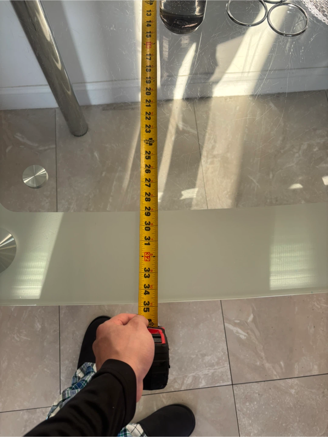Glass Top Dining Table - 63" Length - photo 3