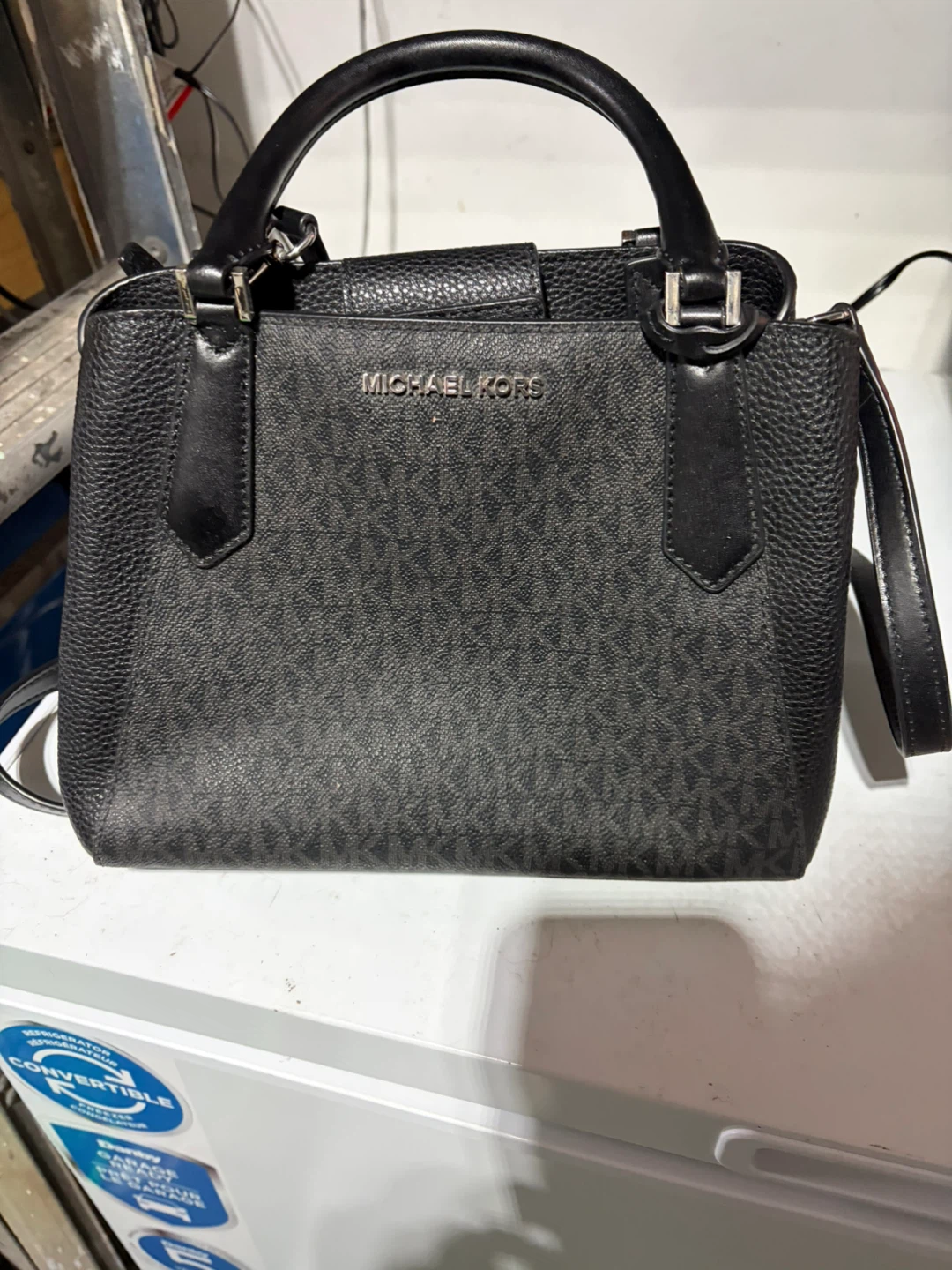 Michael Kors Black Leather Satchel