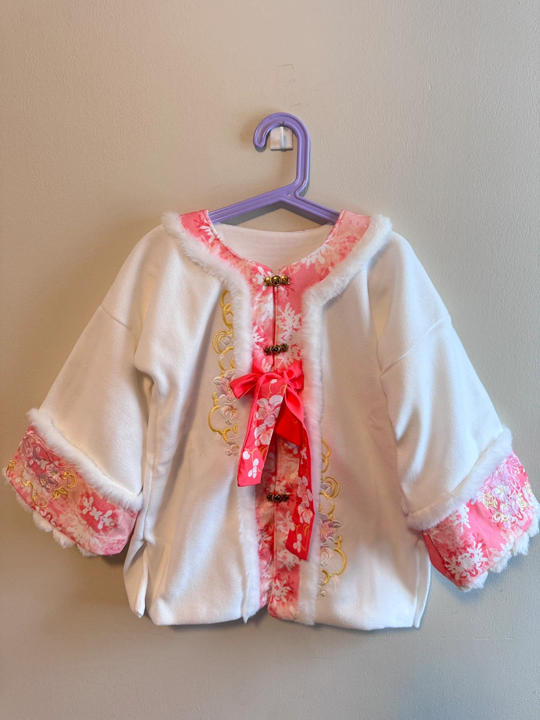Cute Pink Chinese New Year Kids' Outfit - Toddler size 6-7T
