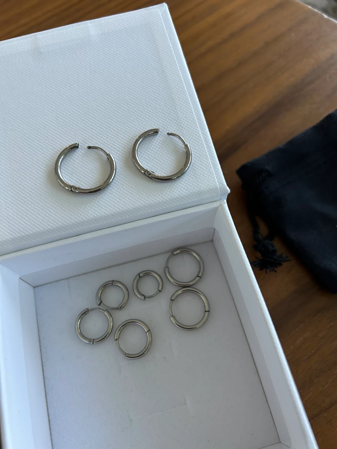 Surgical Stainless Steel Hoop Earrings - photo 3