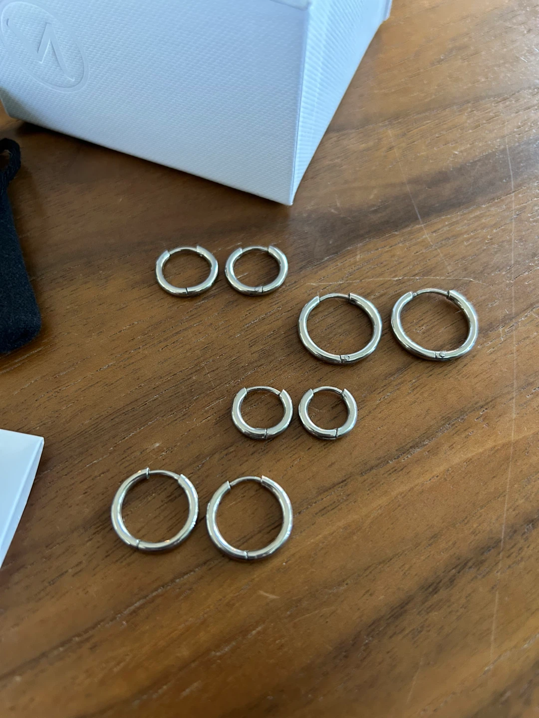 Surgical Stainless Steel Hoop Earrings - photo 2