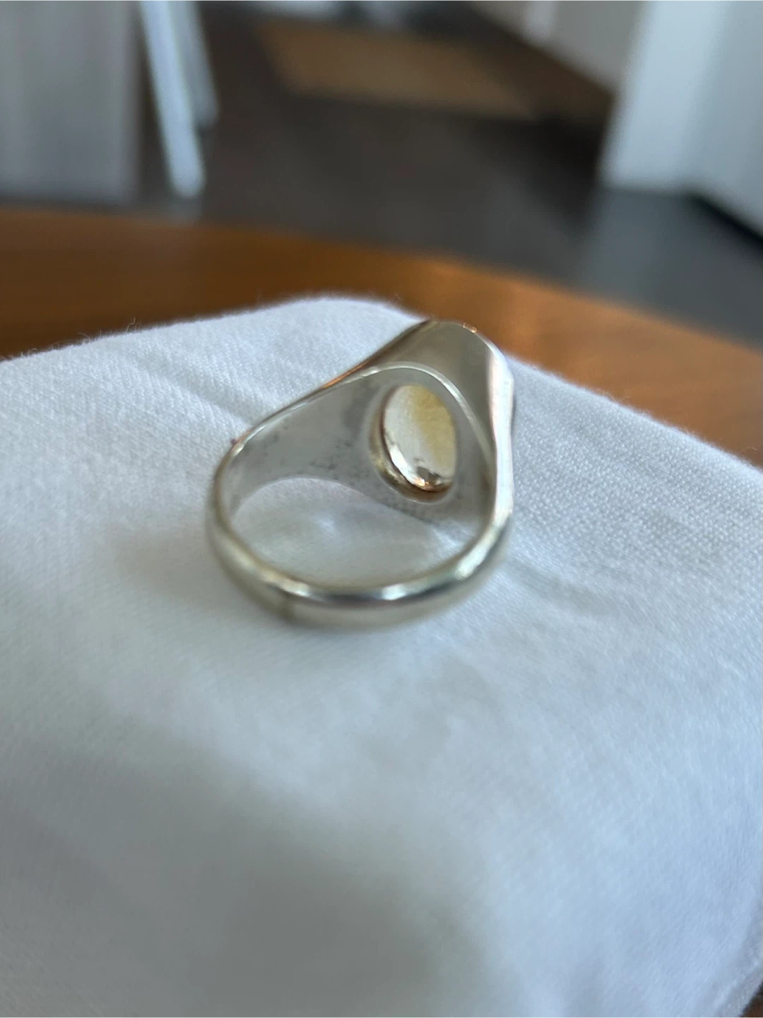 925 Sterling Silver Ring with Citrine Stone - photo 4