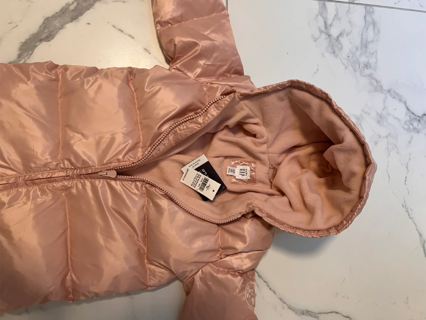 New GAP Baby Pink Snowsuit 18-24 Months - photo 3