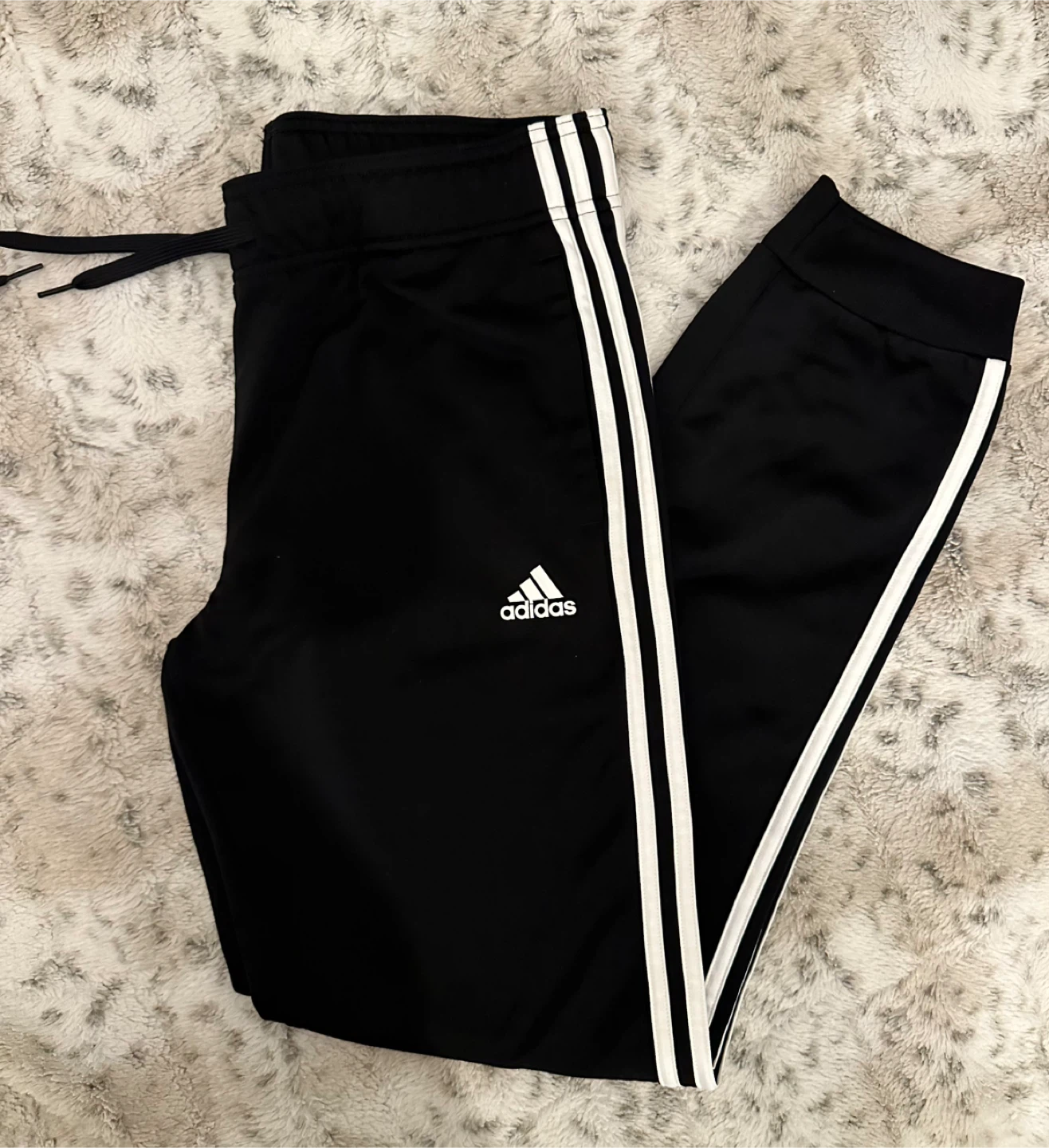 $15-New-Adidas Black Joggers Size M