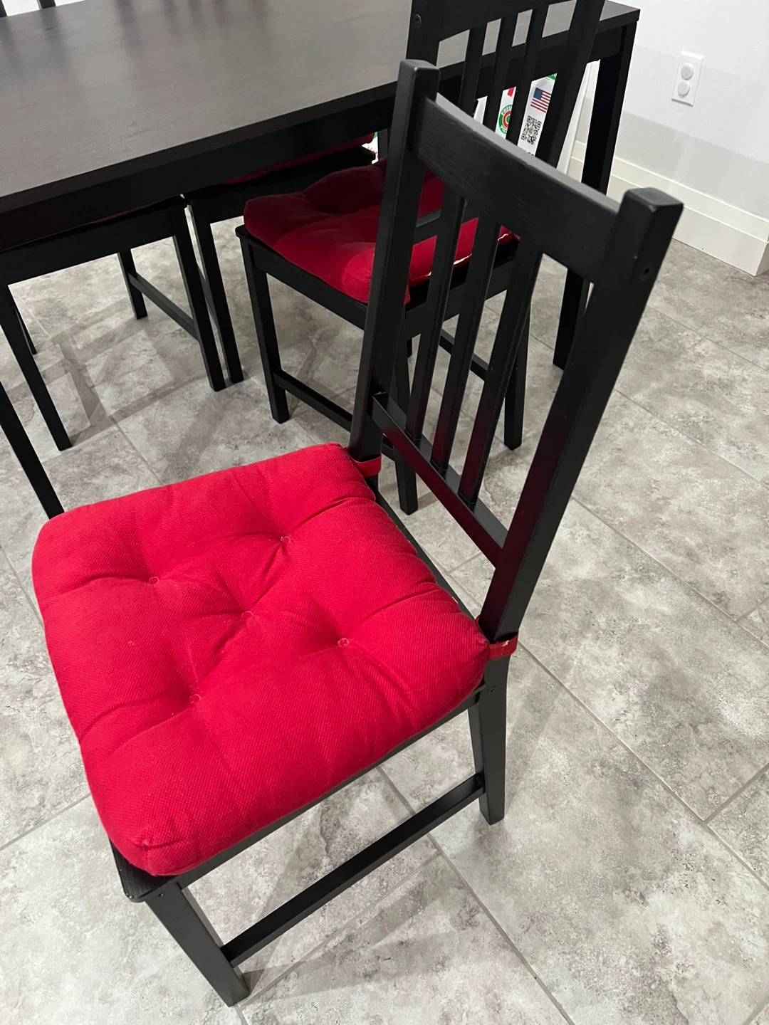 Dark Brown Dining Table with 4 Chairs - photo 4