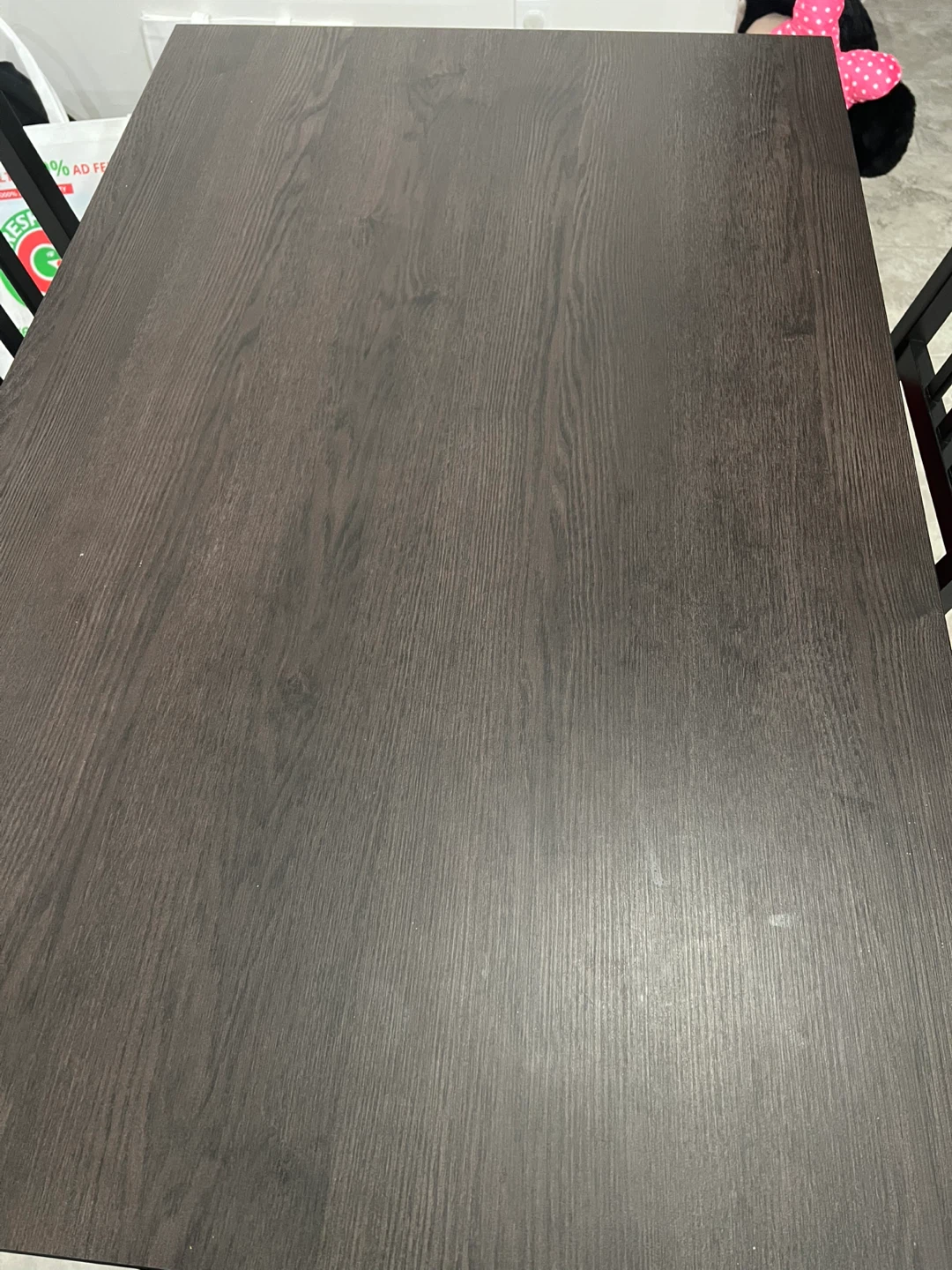 Dark Brown Dining Table with 4 Chairs - photo 3