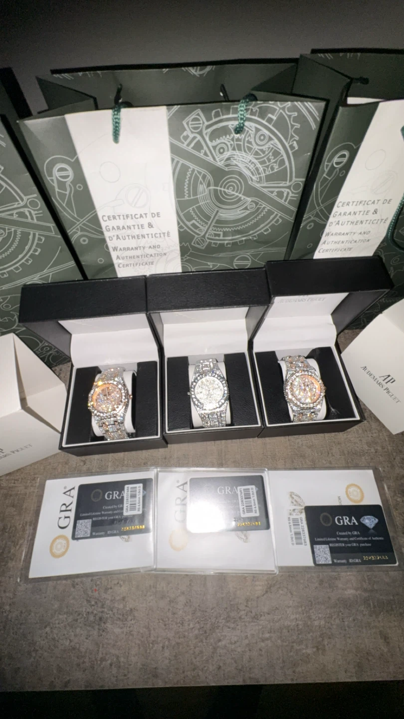✨Bust Down AP Mossinte watch 💎⌚️