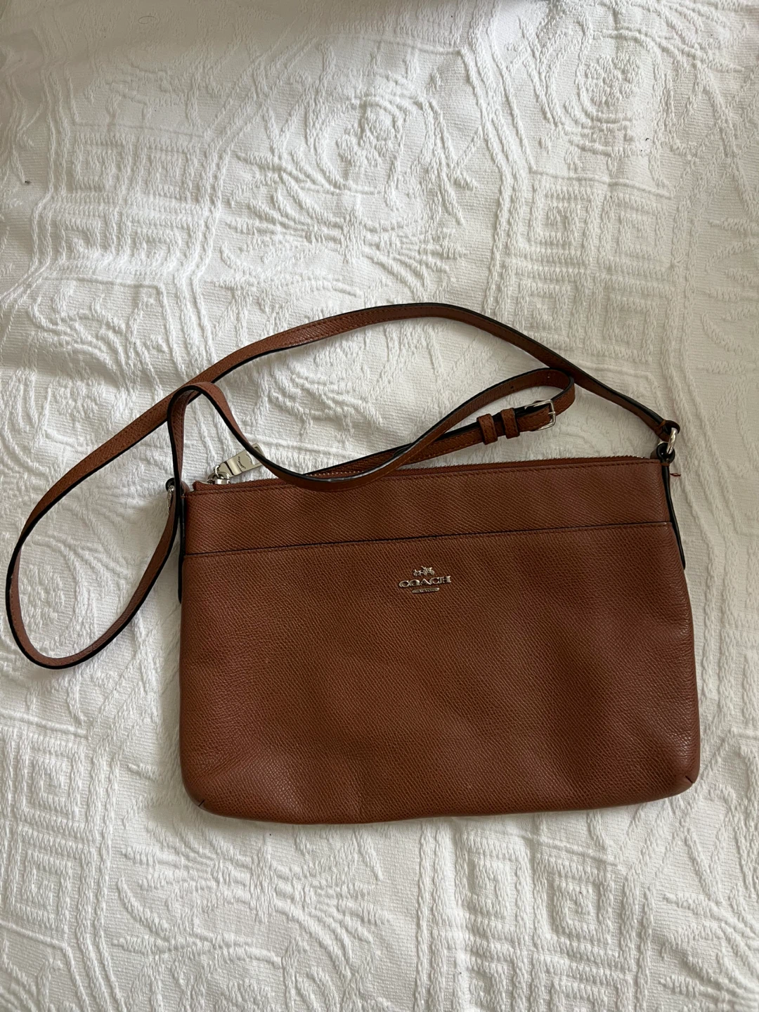 Coach Brown Leather Crossbody Bag