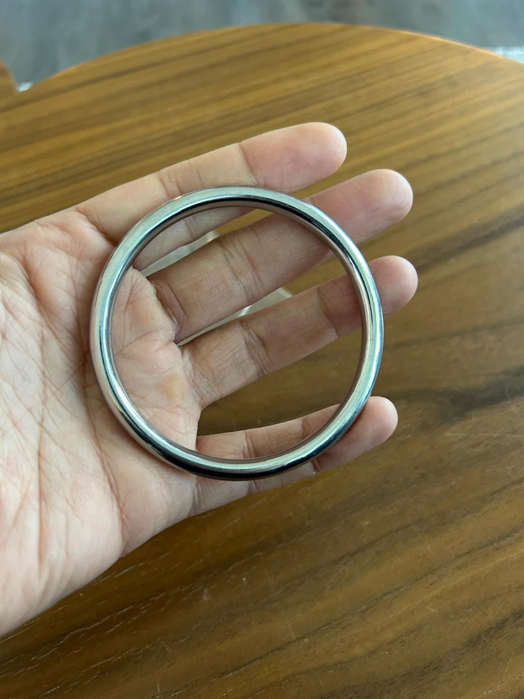 Stainless Steel Bangle Bracelet - 67mm