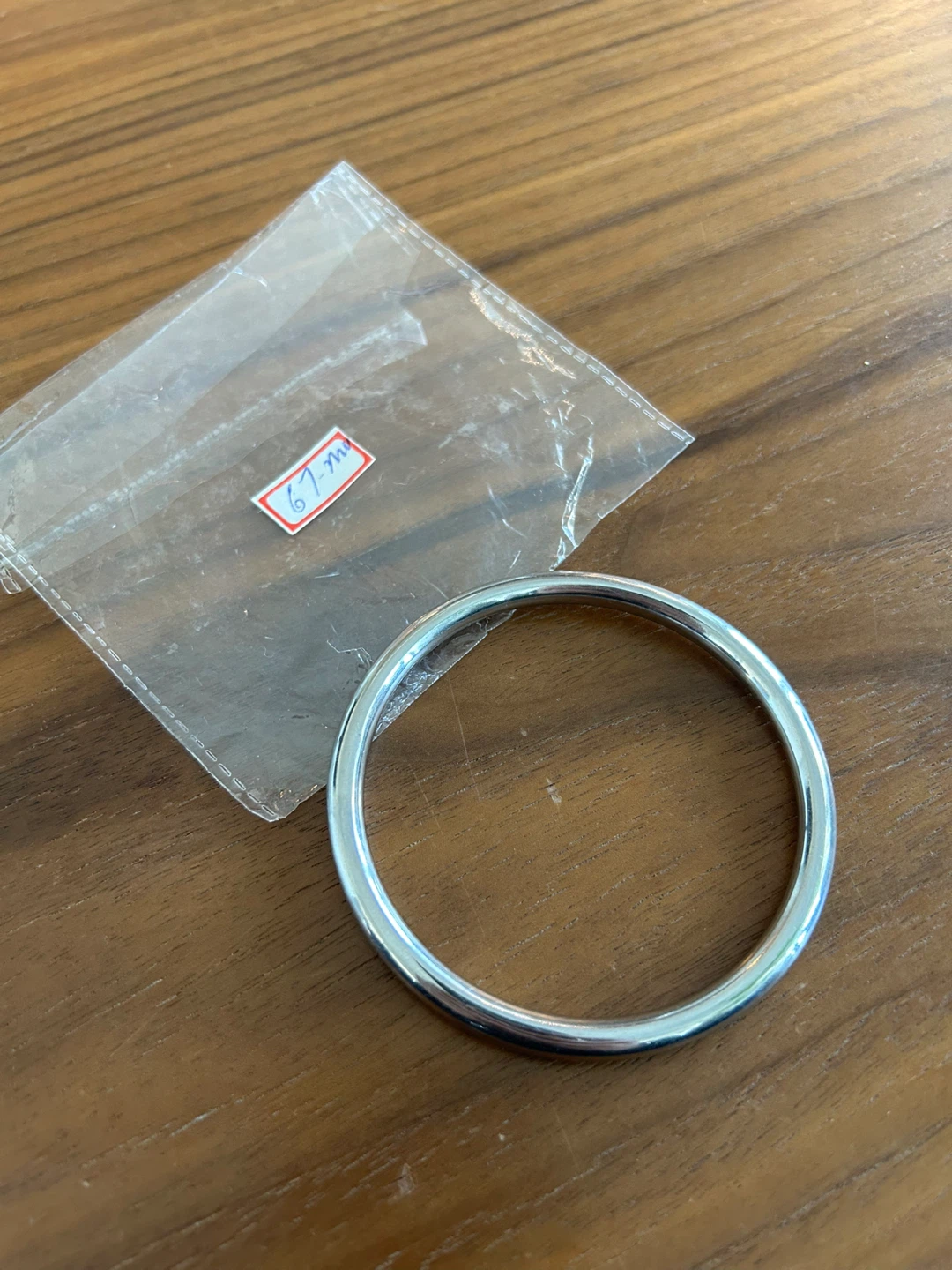 Stainless Steel Bangle Bracelet - 67mm - photo 2