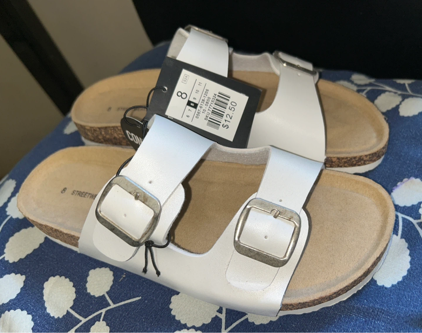 Streetwear Society White Sandals - Size 8