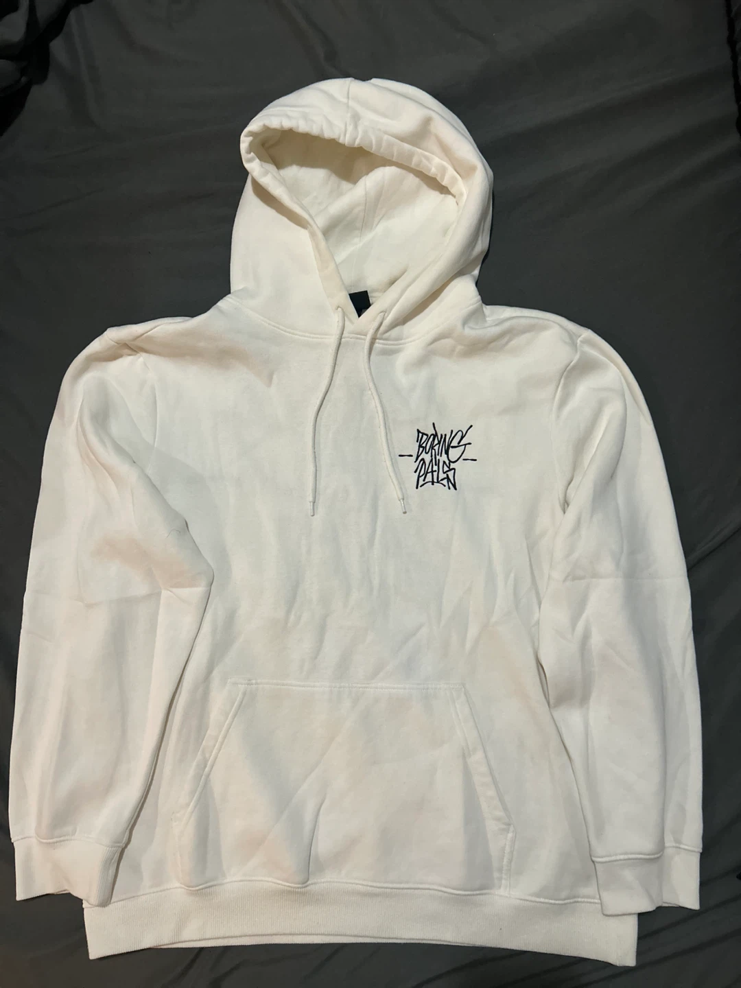 H&M Boring Pals White Hoodie - Size L