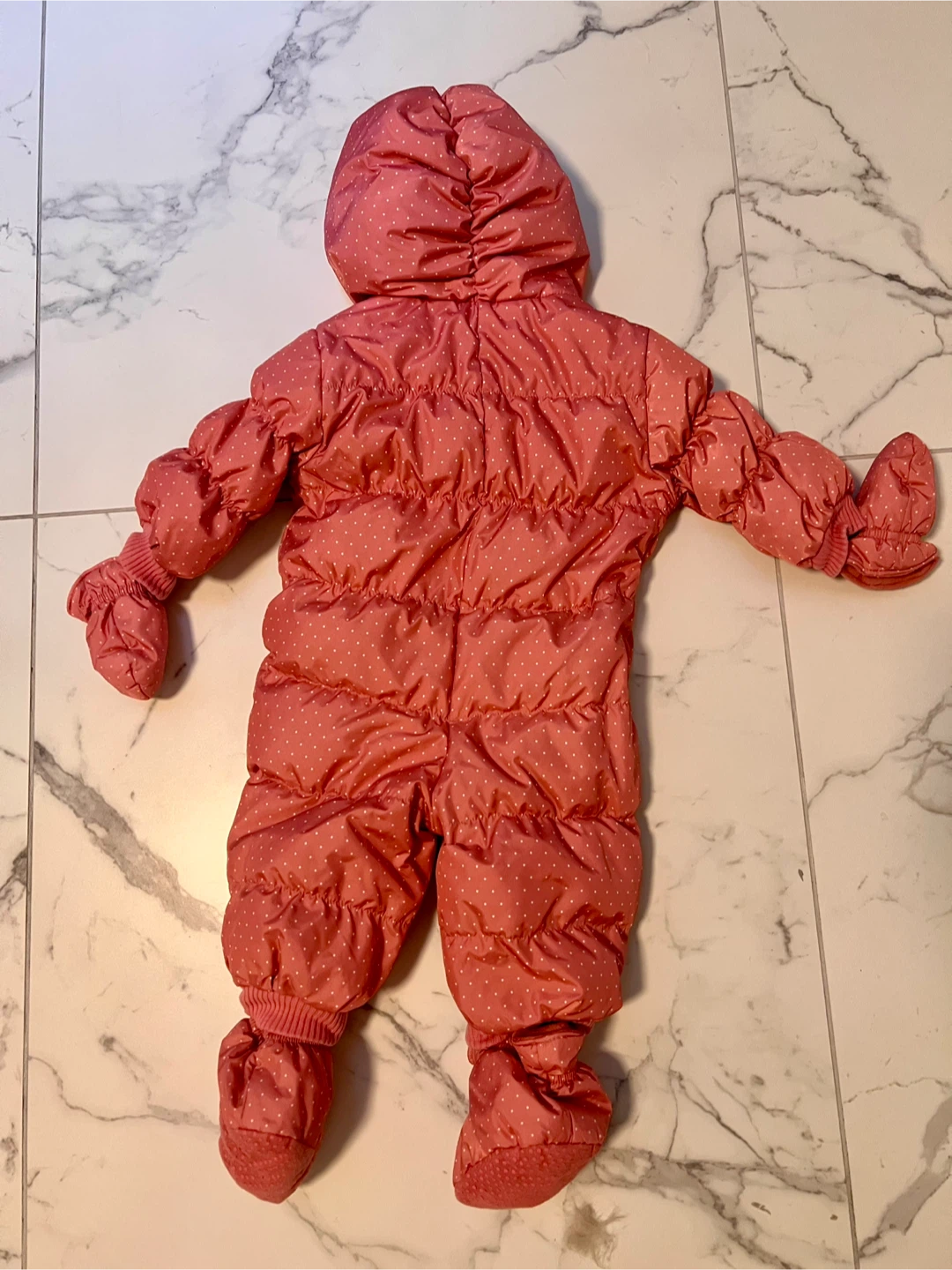 Baby Gap -  Pink Polka Dot Snowsuit - Size 6- 12 Months - photo 2