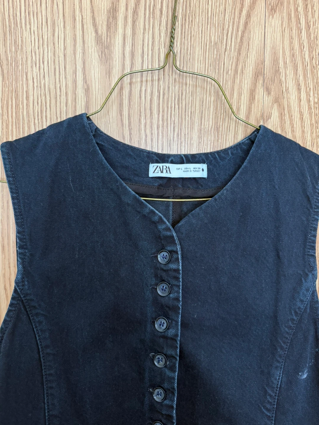 Zara Denim Vest - Size L - photo 2