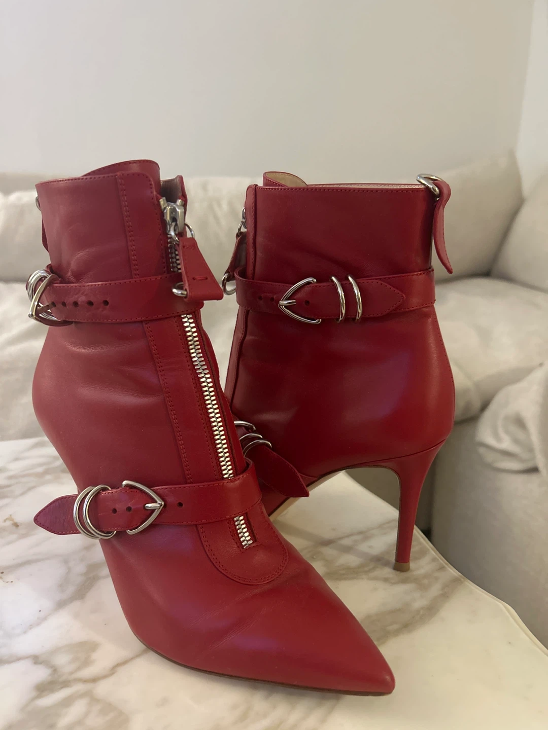 Giamrito Rossi Red Zip Boot