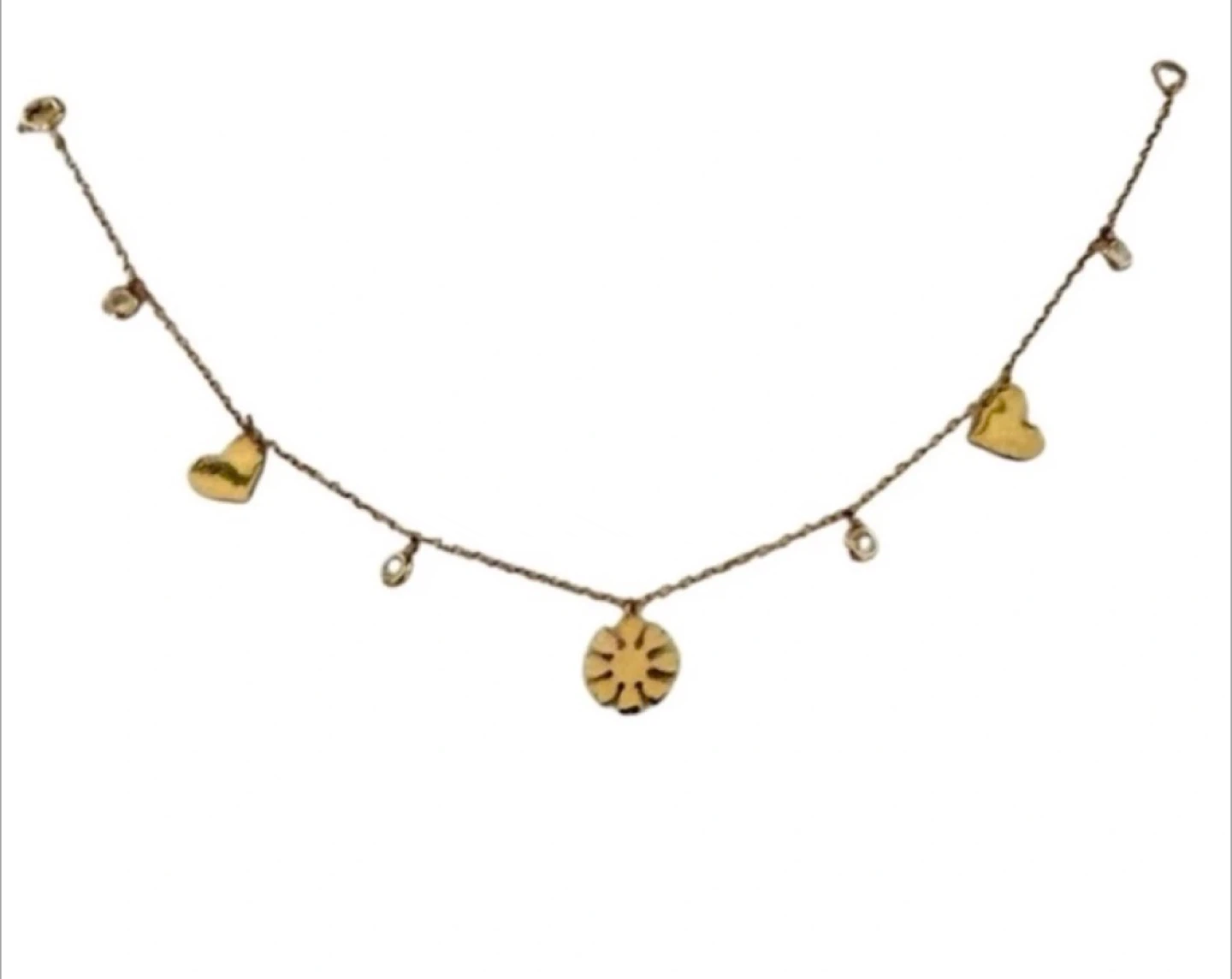 Rose Gold over Sterling Silver Bracelet with Tiny Charms - photo 4