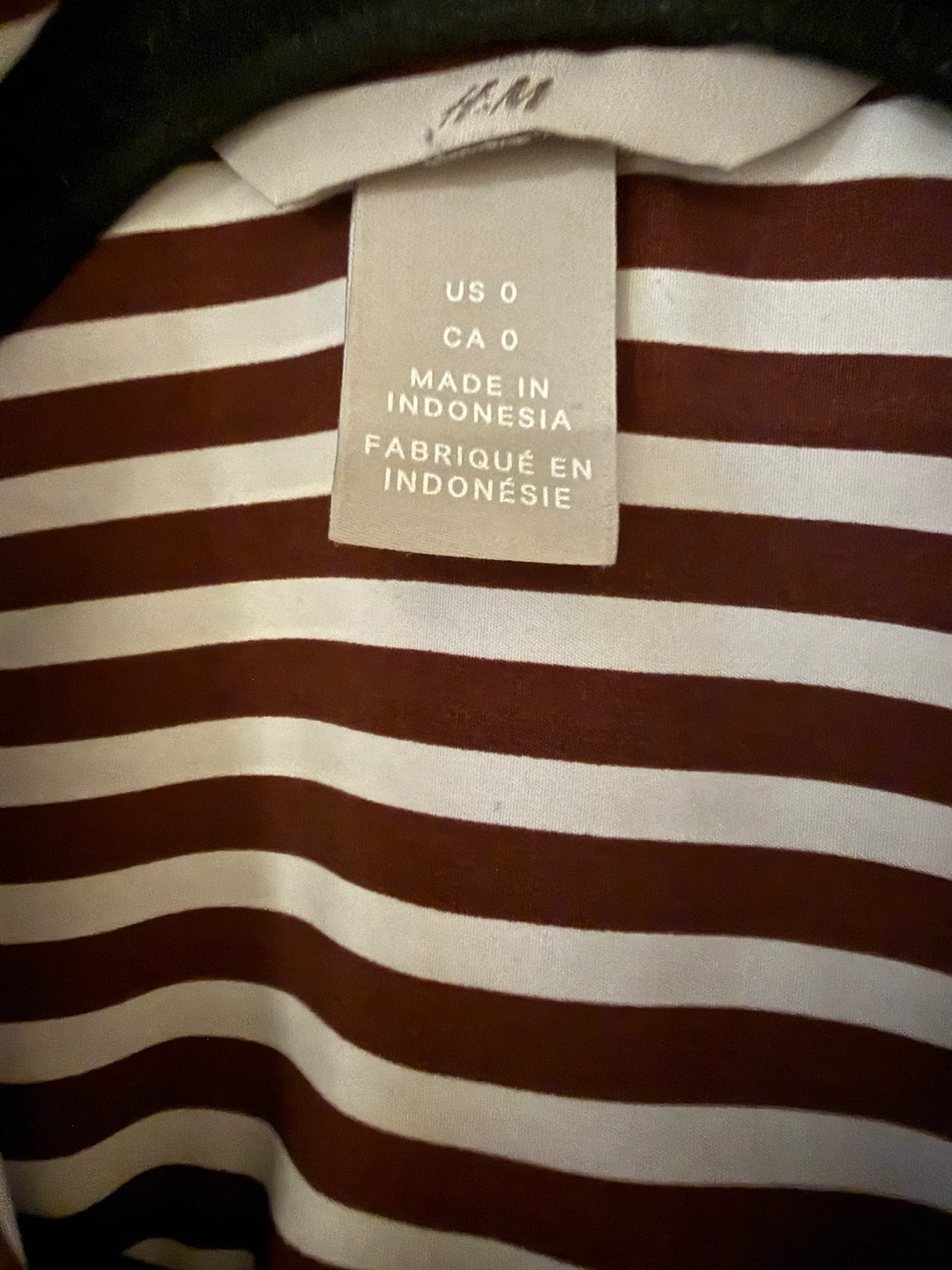H&M Striped Blouse - Size US 0 - photo 2