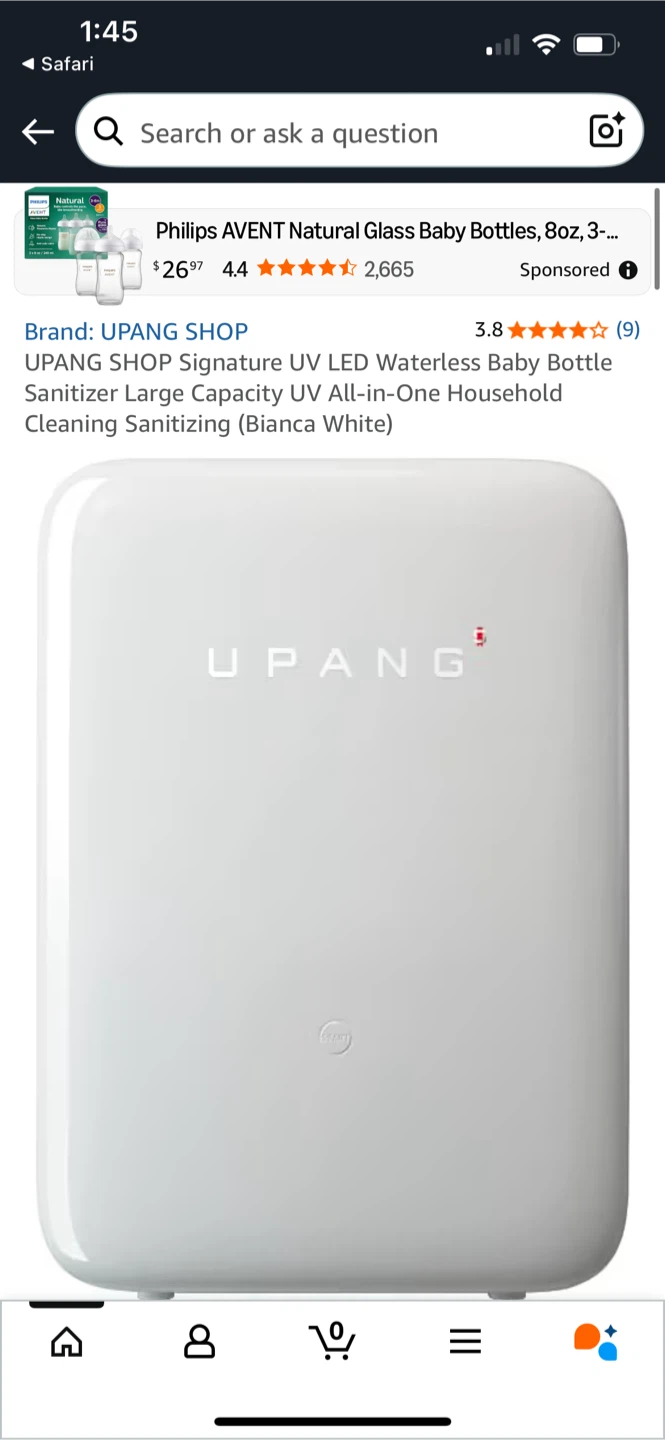 Upang Signature UV Waterless Baby Bottle Sanitizer - White - photo 4