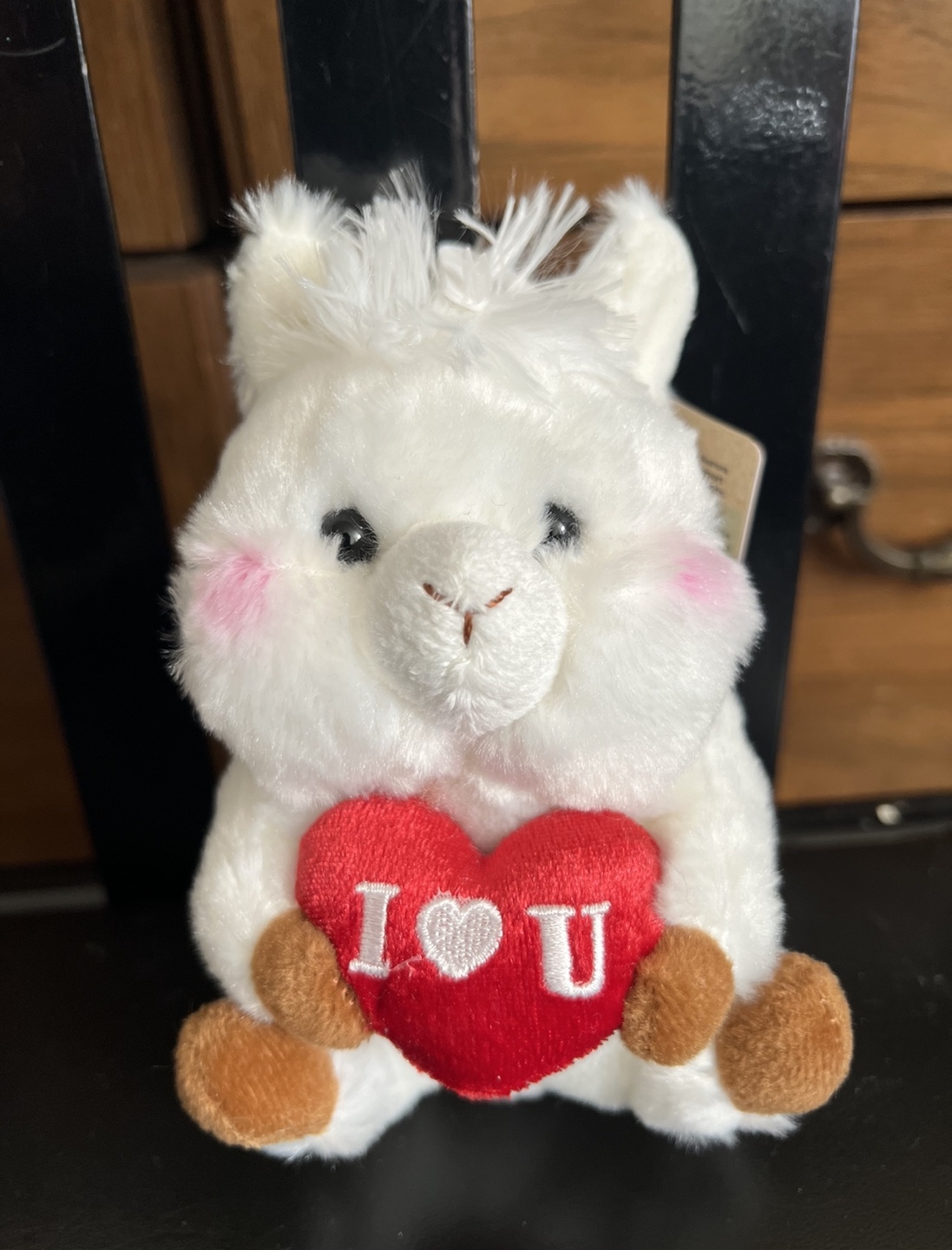 Brand New-White Plush Toy with Heart