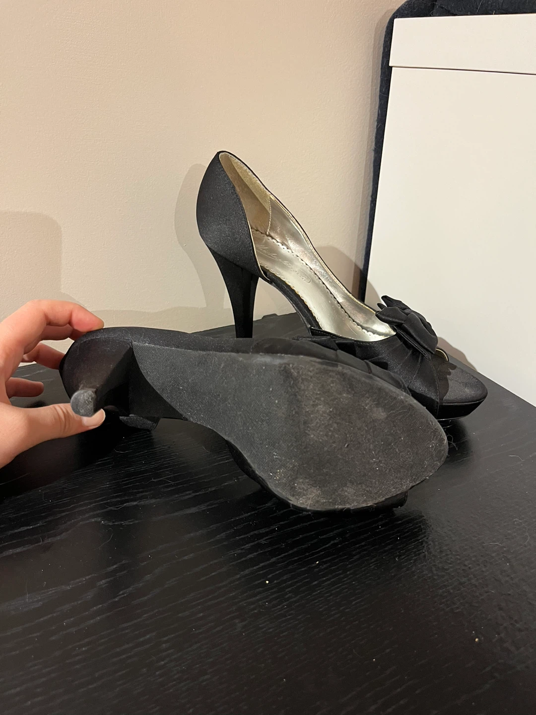 Black Michelangelo heels - photo 2