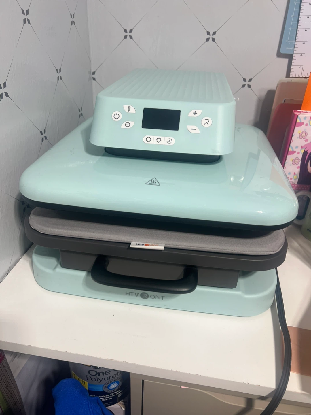 HTVRONT Auto Heat Press 15x15 Mint