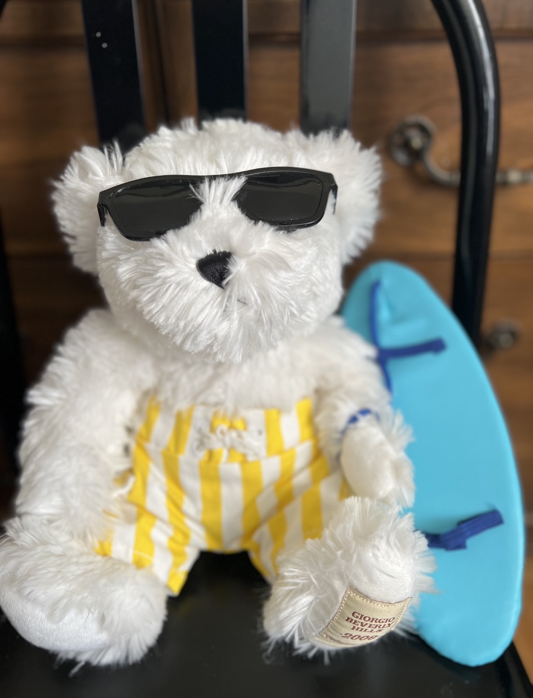 Brand New-Giorgio Beverly Hills Teddy Bear with Surfboard - photo 3