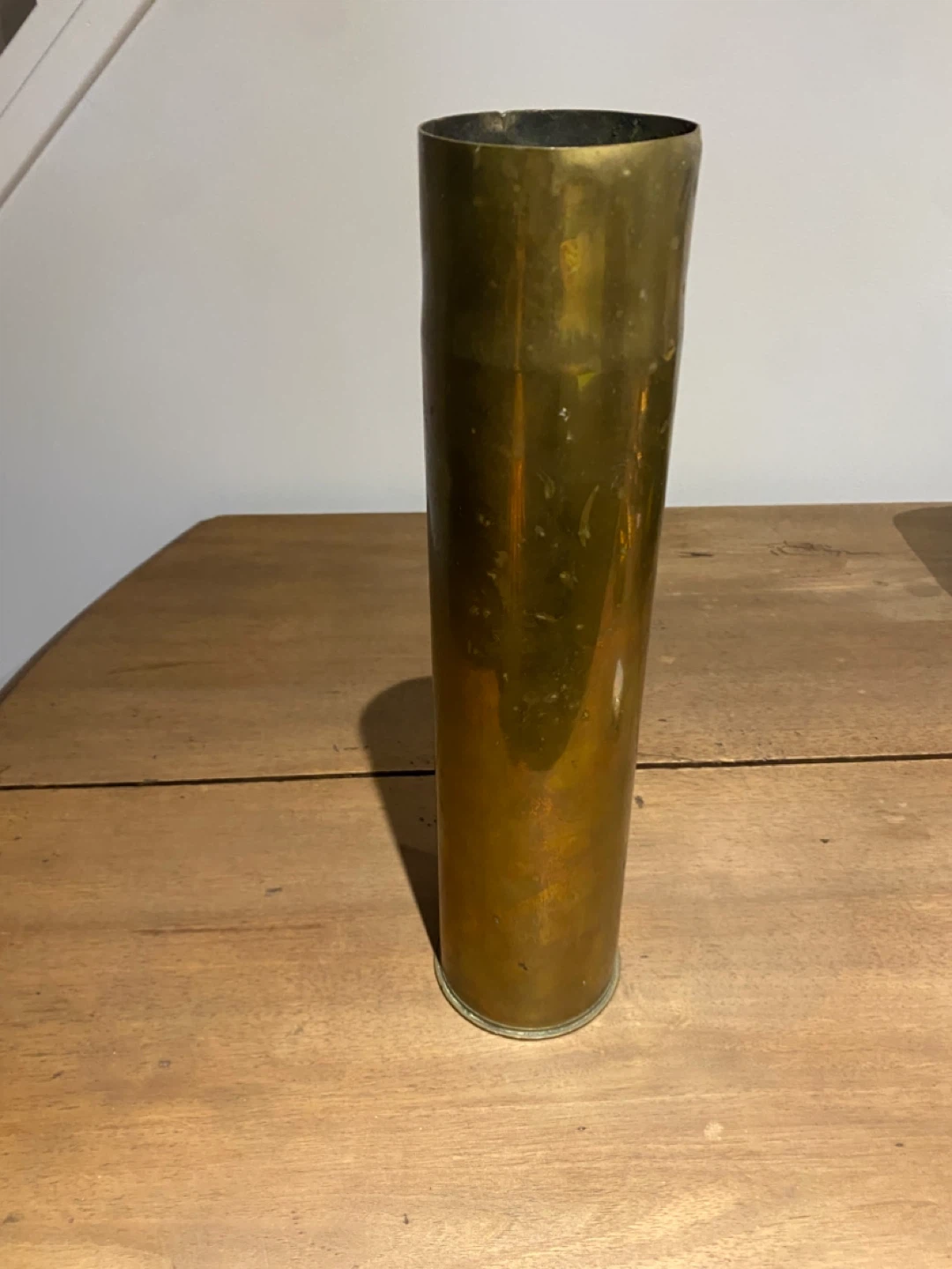 Brass Artillery  French Shell Casing 1918