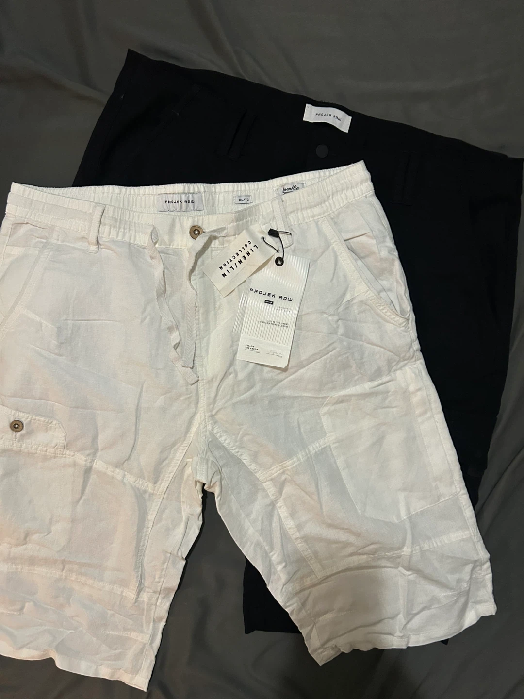 BRAND NEW XL Men Shorts - Projek Raw Linen/Lin Collection
