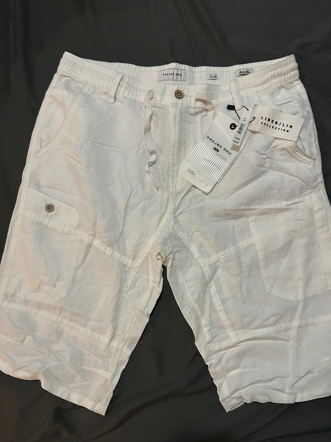 BRAND NEW XL Men Shorts - Projek Raw Linen/Lin Collection - photo 2