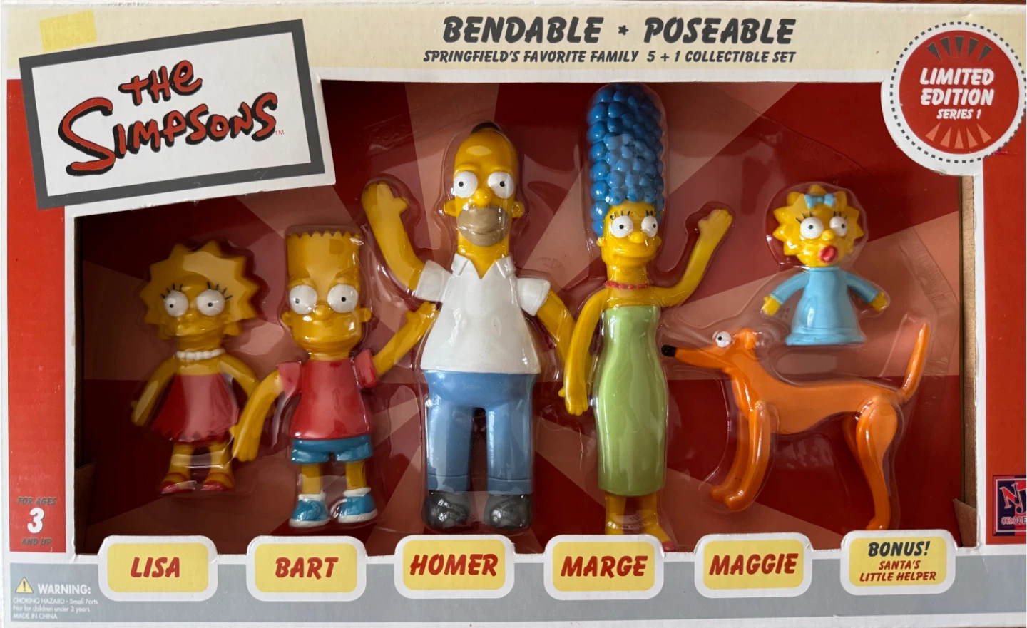 The Simpsons Bendable Poseable Figure Set